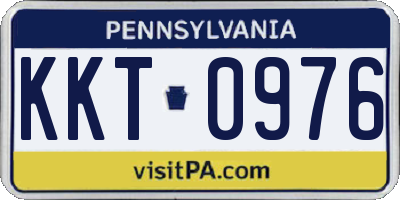 PA license plate KKT0976