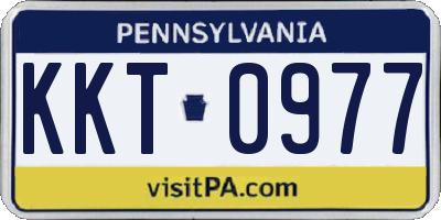 PA license plate KKT0977