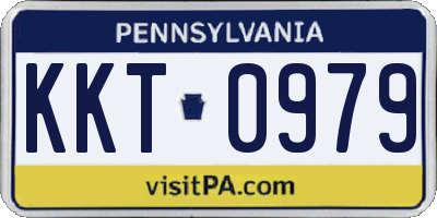 PA license plate KKT0979
