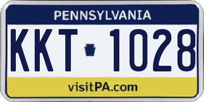 PA license plate KKT1028