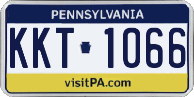 PA license plate KKT1066