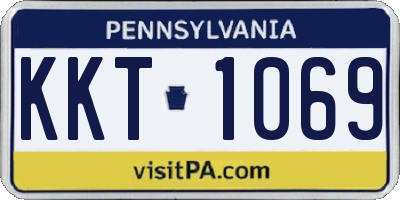 PA license plate KKT1069