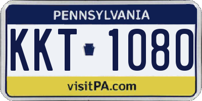 PA license plate KKT1080