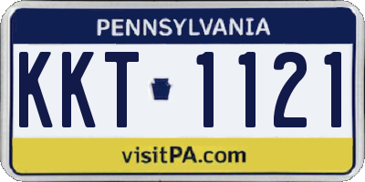 PA license plate KKT1121