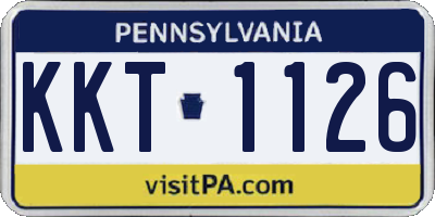 PA license plate KKT1126