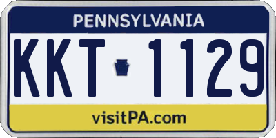 PA license plate KKT1129