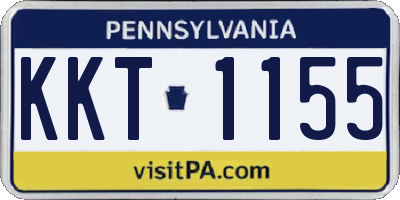 PA license plate KKT1155