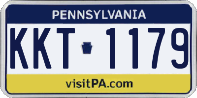PA license plate KKT1179