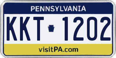 PA license plate KKT1202