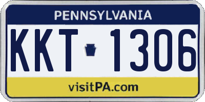 PA license plate KKT1306