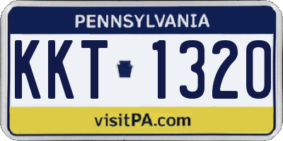 PA license plate KKT1320