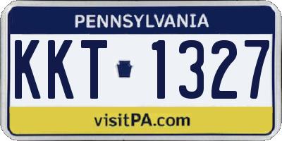 PA license plate KKT1327