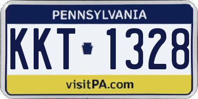 PA license plate KKT1328