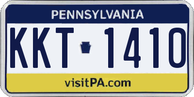 PA license plate KKT1410