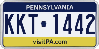 PA license plate KKT1442