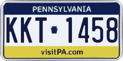 PA license plate KKT1458