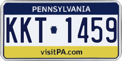 PA license plate KKT1459