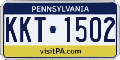 PA license plate KKT1502
