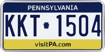 PA license plate KKT1504