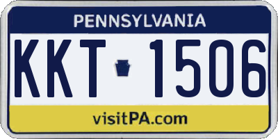 PA license plate KKT1506