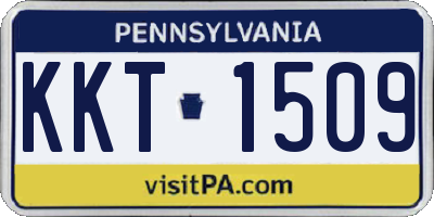 PA license plate KKT1509