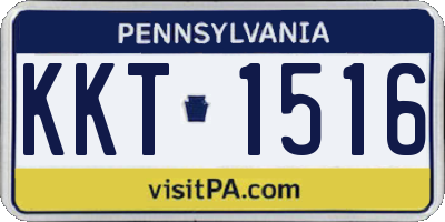 PA license plate KKT1516