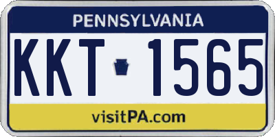 PA license plate KKT1565