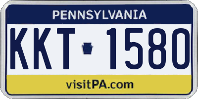 PA license plate KKT1580