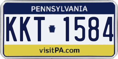 PA license plate KKT1584