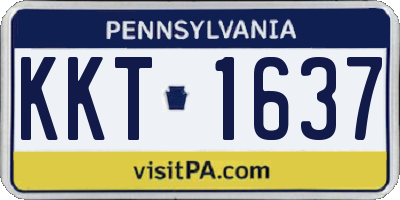 PA license plate KKT1637