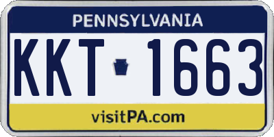 PA license plate KKT1663