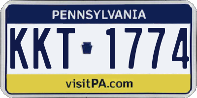 PA license plate KKT1774