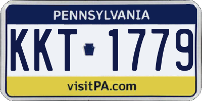 PA license plate KKT1779