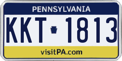 PA license plate KKT1813