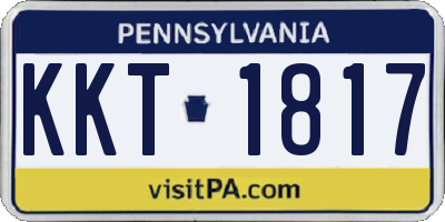 PA license plate KKT1817
