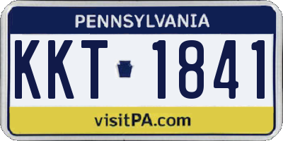 PA license plate KKT1841