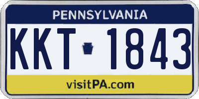 PA license plate KKT1843