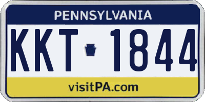 PA license plate KKT1844