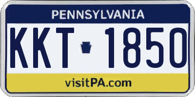 PA license plate KKT1850