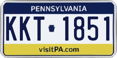 PA license plate KKT1851