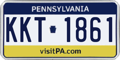 PA license plate KKT1861