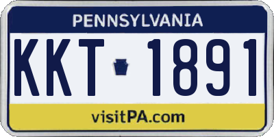 PA license plate KKT1891