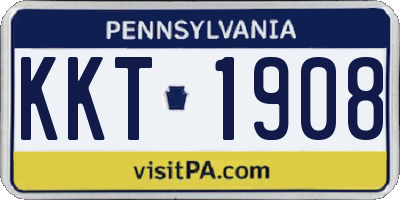 PA license plate KKT1908
