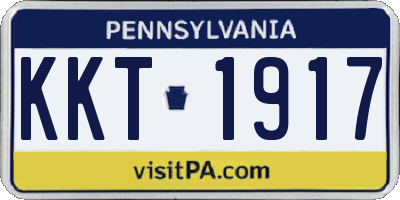 PA license plate KKT1917