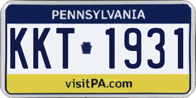 PA license plate KKT1931