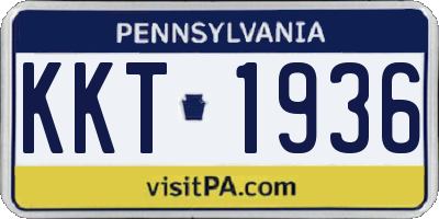 PA license plate KKT1936