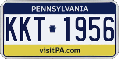 PA license plate KKT1956