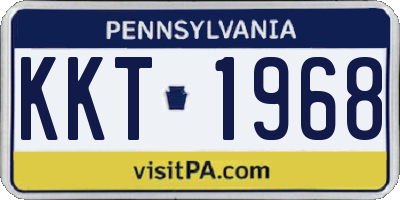 PA license plate KKT1968