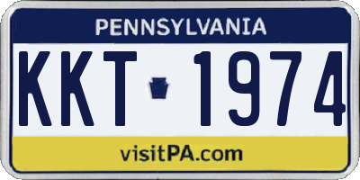 PA license plate KKT1974