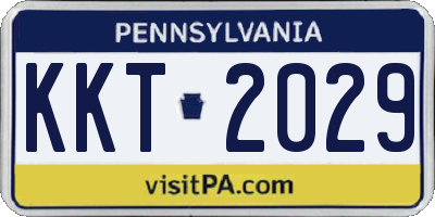 PA license plate KKT2029